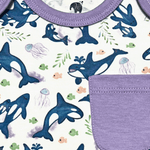 Orca Bodysuit and Shorts | Organic Pima Cotton by Kolorful