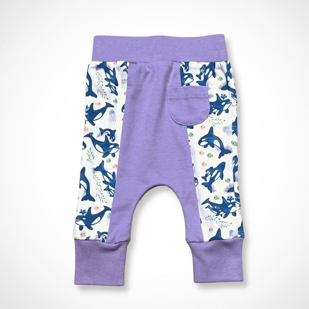 Orca Long Sleeve Bodysuit and Pant | Organic Pima Cotton by Kolorful