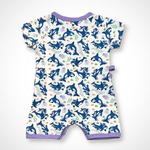 Orca Kimono Shorty Romper | Organic Pima Cotton by Kolorful