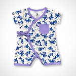 Orca Kimono Shorty Romper | Organic Pima Cotton by Kolorful