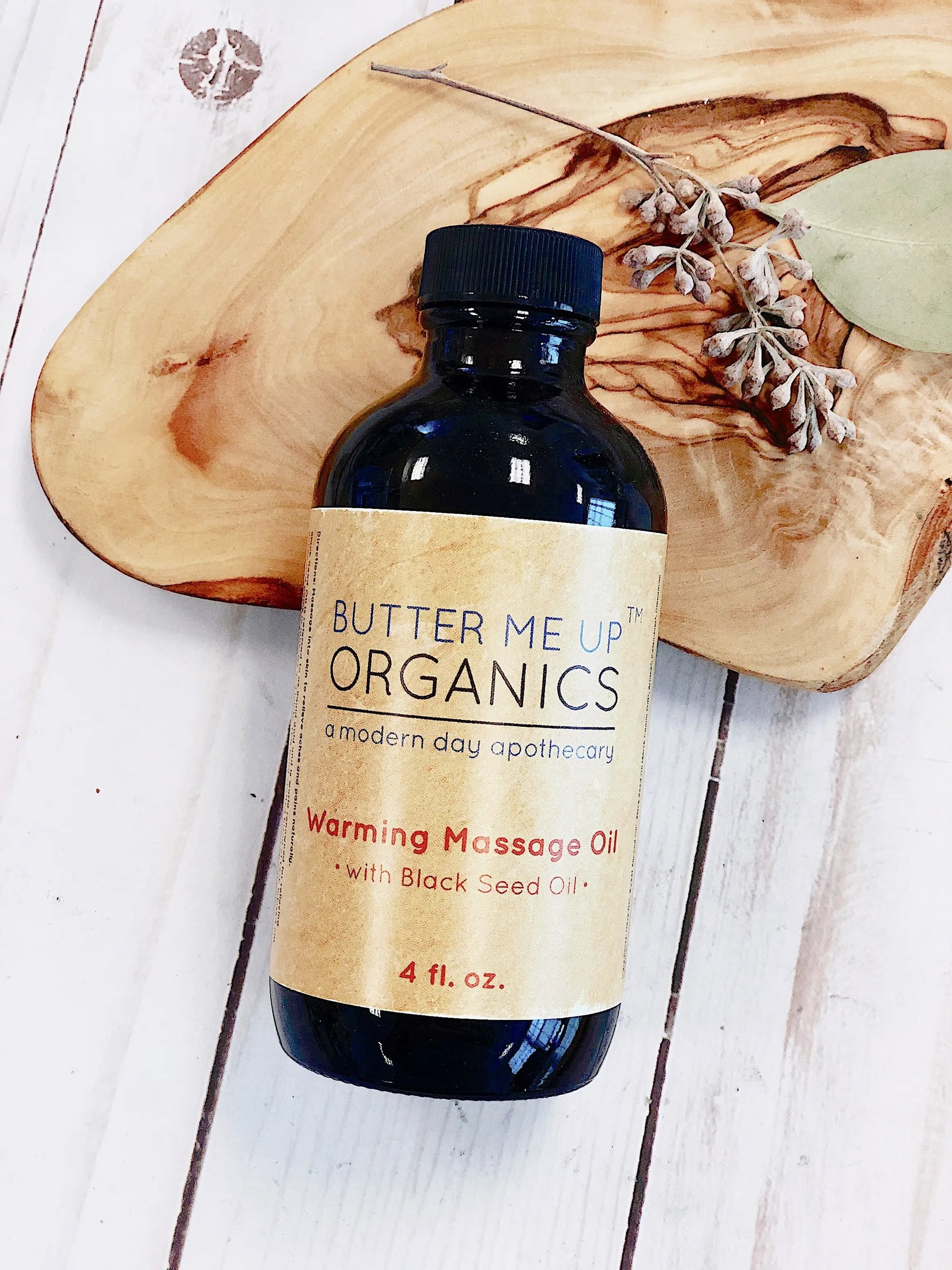 Organic Black Cumin Warming Massage Oil For Muscle Ache Relief Butter Me Up Organics 