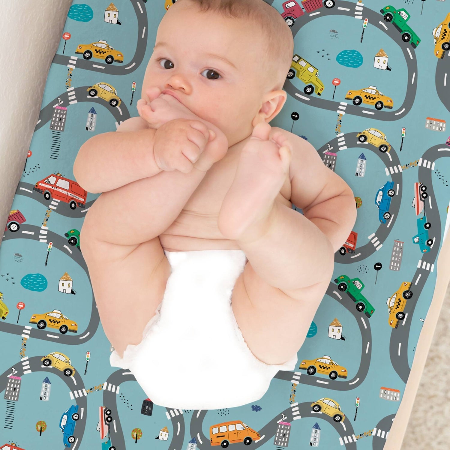 Organic Changing Pad Cover Cars For Babies Nursery Decor Norani Baby Everetts Place: Online Boutique
