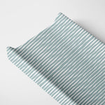 Organic Changing Pad Cover Green Stripes Nursery For Baby Norani Baby Everetts Place: Online Boutique