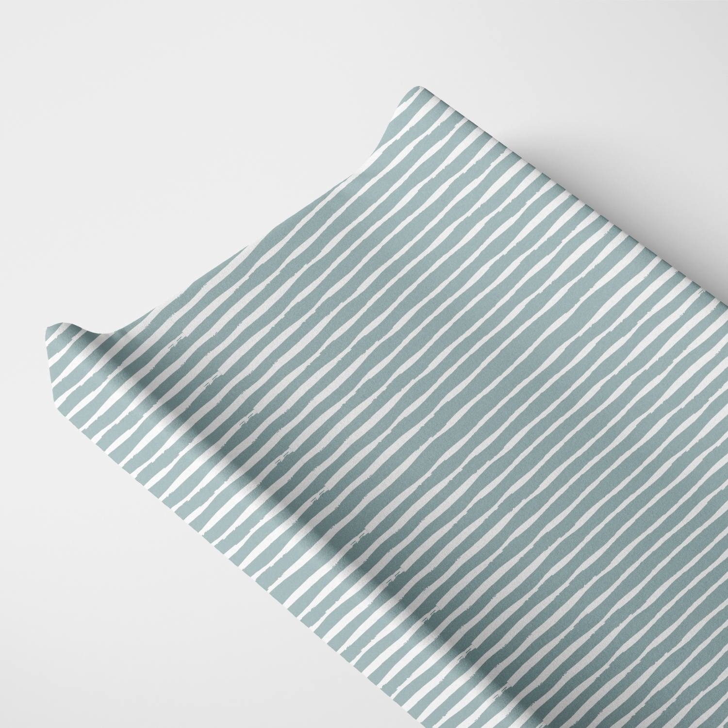 Organic Changing Pad Cover Green Stripes Nursery For Baby Norani Baby Everetts Place: Online Boutique