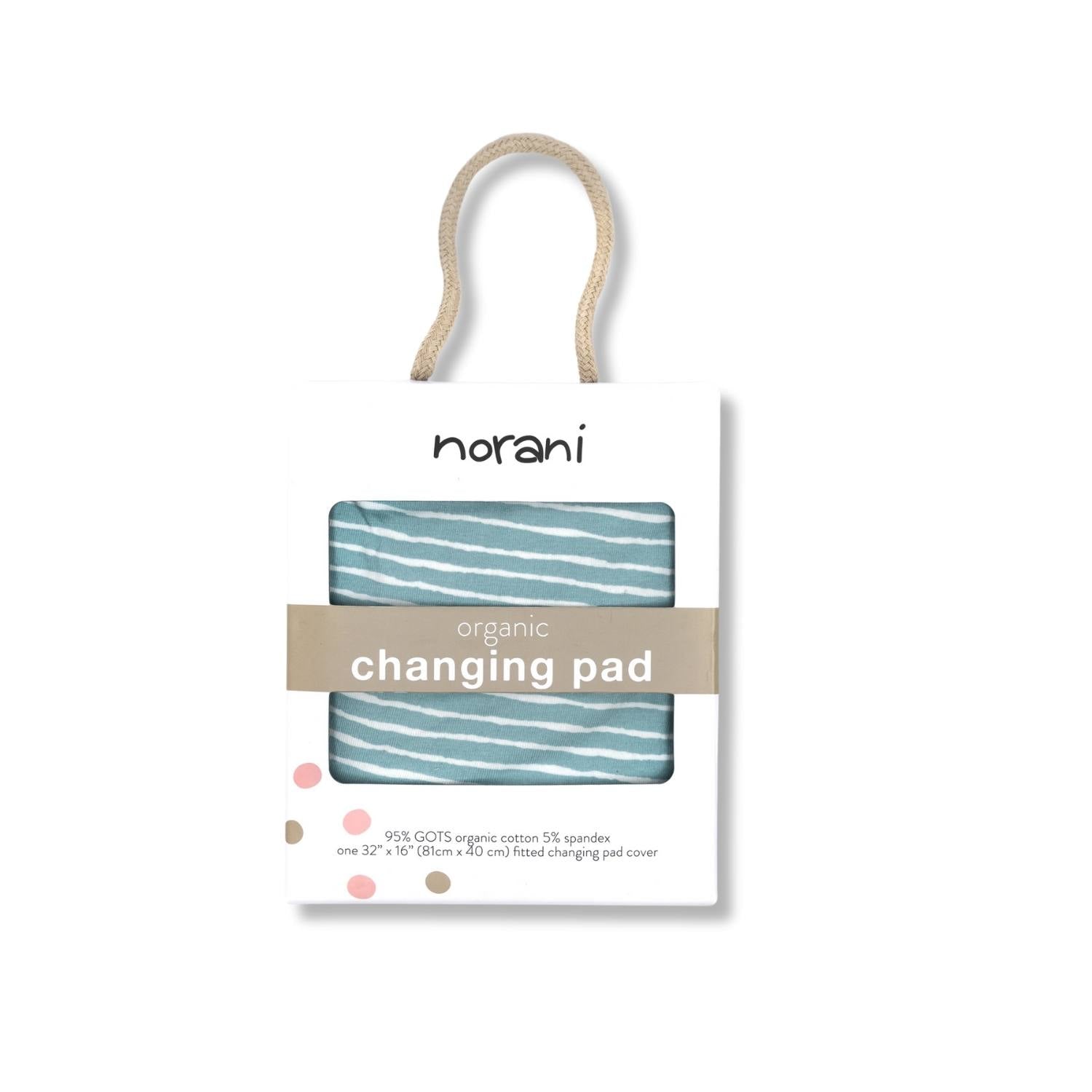 Organic Changing Pad Cover Green Stripes Nursery For Baby Norani Baby Everetts Place: Online Boutique