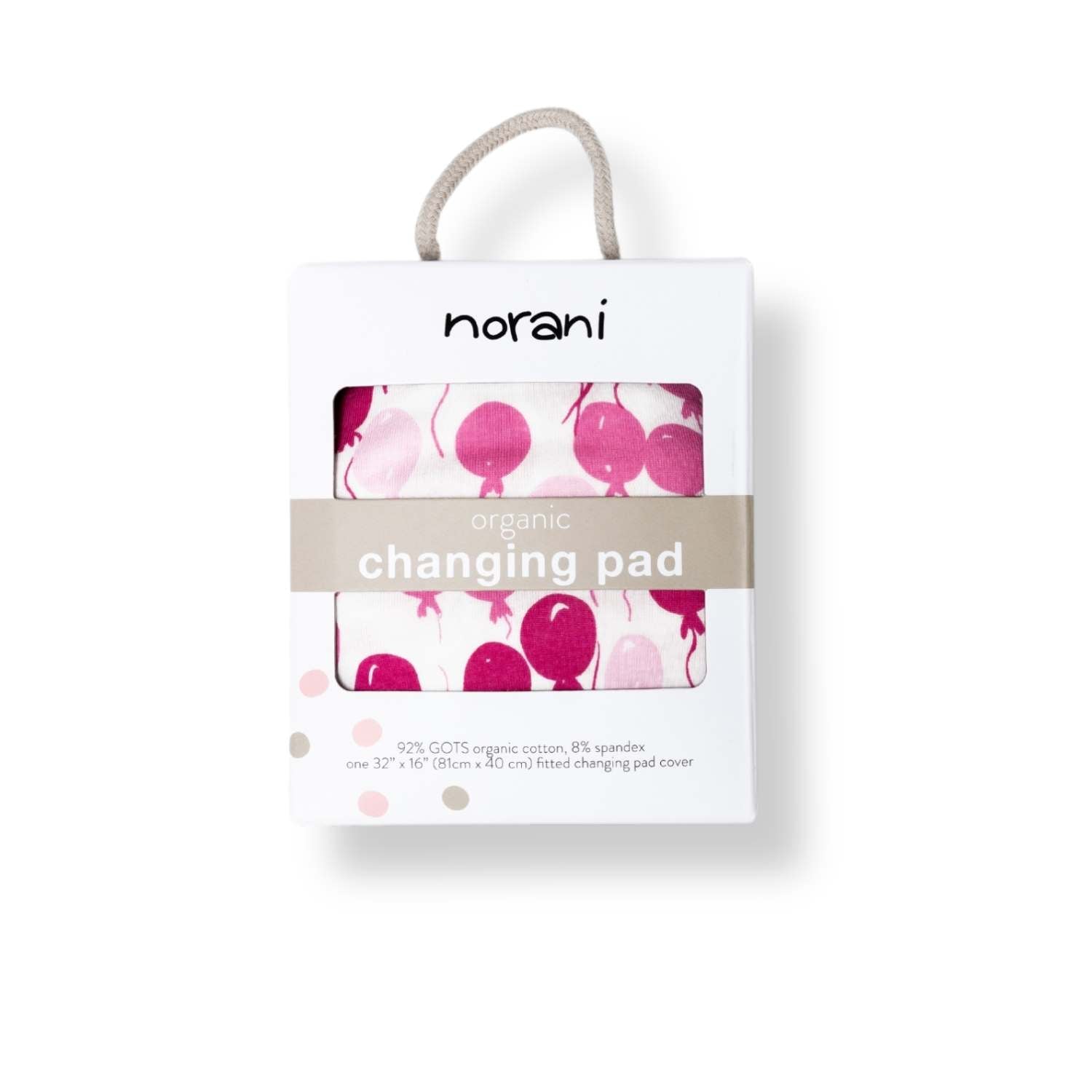 Organic Changing Pad Cover Pink Balloons For Baby Nursery Norani Baby Everetts Place: Online Boutique