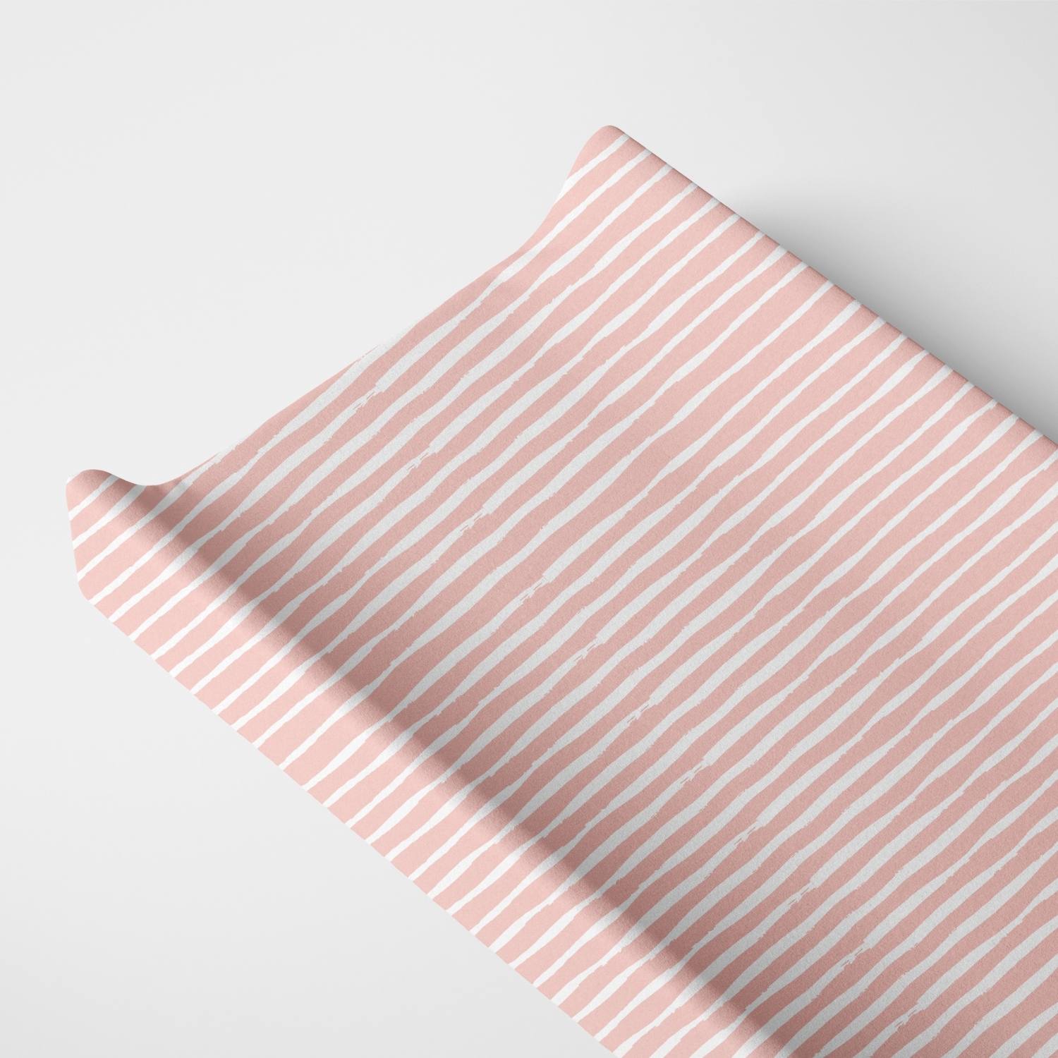 Organic Changing Pad Cover Pink Stripes Nursery Essential Norani Baby Everetts Place: Online Boutique