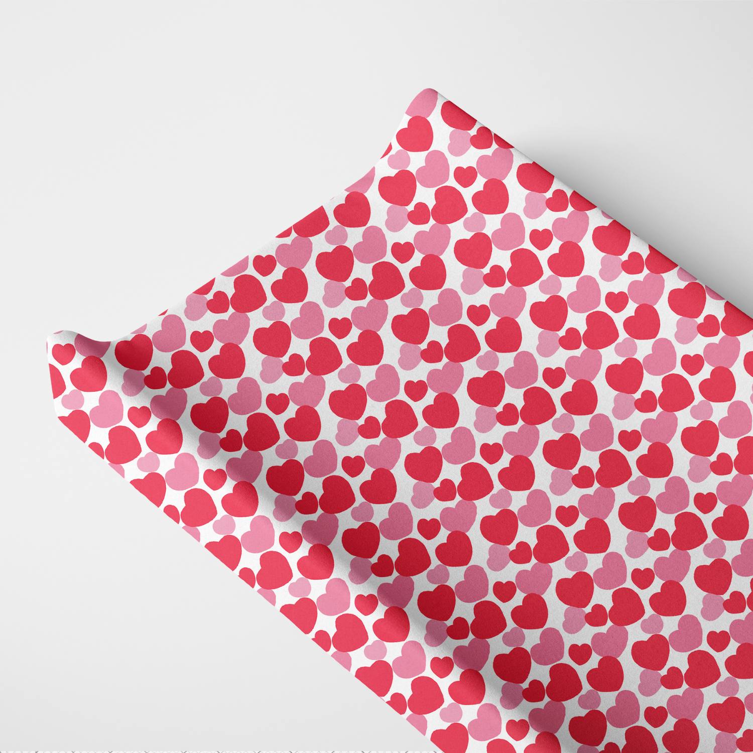 Organic Changing Pad Cover Red Hearts Nursery Accessory Norani Baby Everetts Place: Online Boutique
