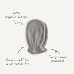 Mushie Organic Cotton Bath Mitt for Babies and Toddlers Extra Soft and Absorbent - Baby & Toddler > Baby Bathing Bath Mitt