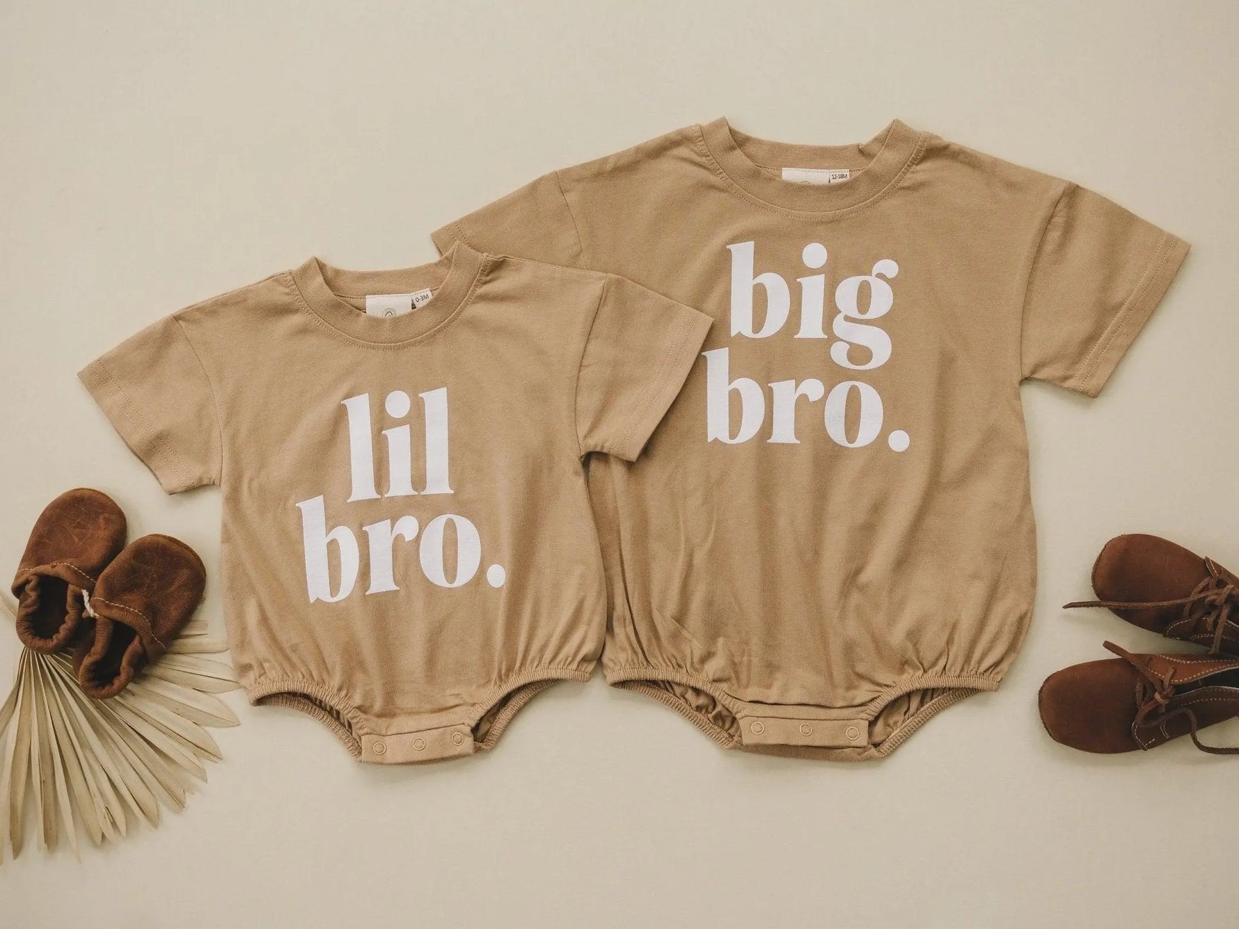 Little Joy Co. Organic Cotton Big Bro T Shirt Romper For Babies Ultra Soft -