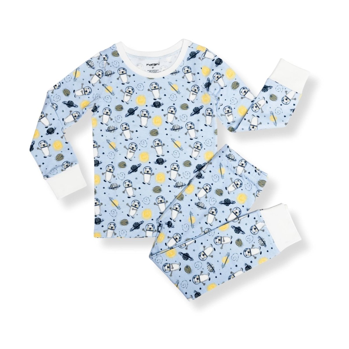 Norani Baby Organic Cotton Kids Pajamas Space Bears Norani Baby - Everetts Place Boutique - 