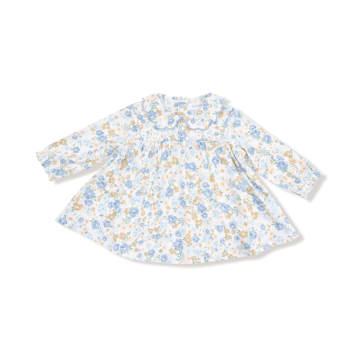 Angel Dear Organic Cotton Long Sleeve Petal Collar Dress Bloomer Set - Apparel & Accessories > Clothing > Baby & Toddler Clothing > Baby & Toddler Dresses 907