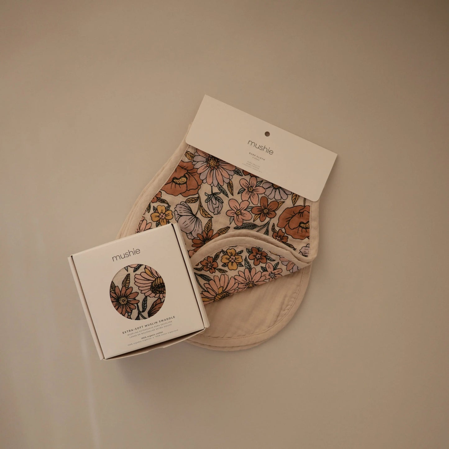 Organic Cotton Muslin Burp Cloth 2 Pack Mushie Everetts Place: Online Boutique