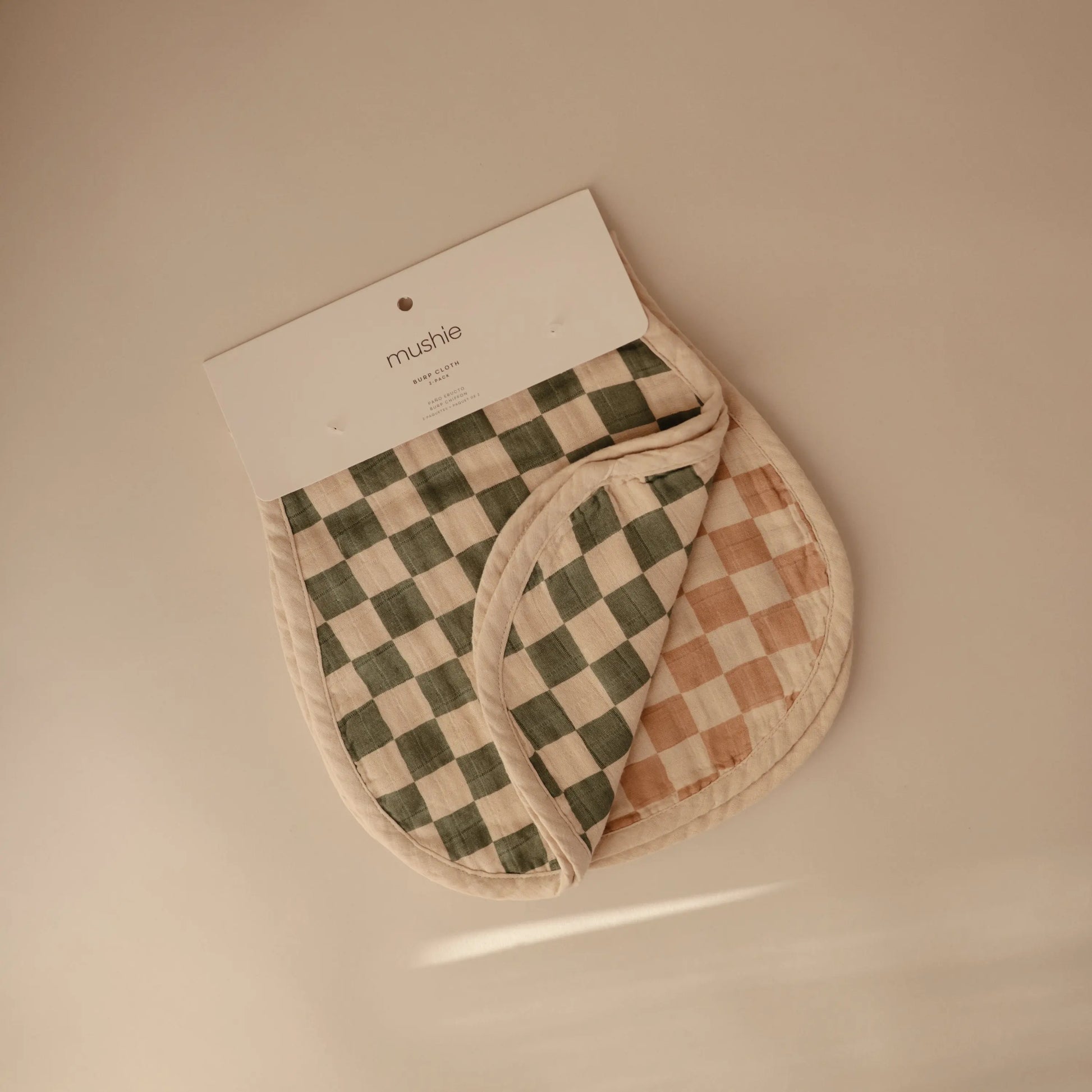 Organic Cotton Muslin Burp Cloth 2 Pack Mushie Everetts Place: Online Boutique