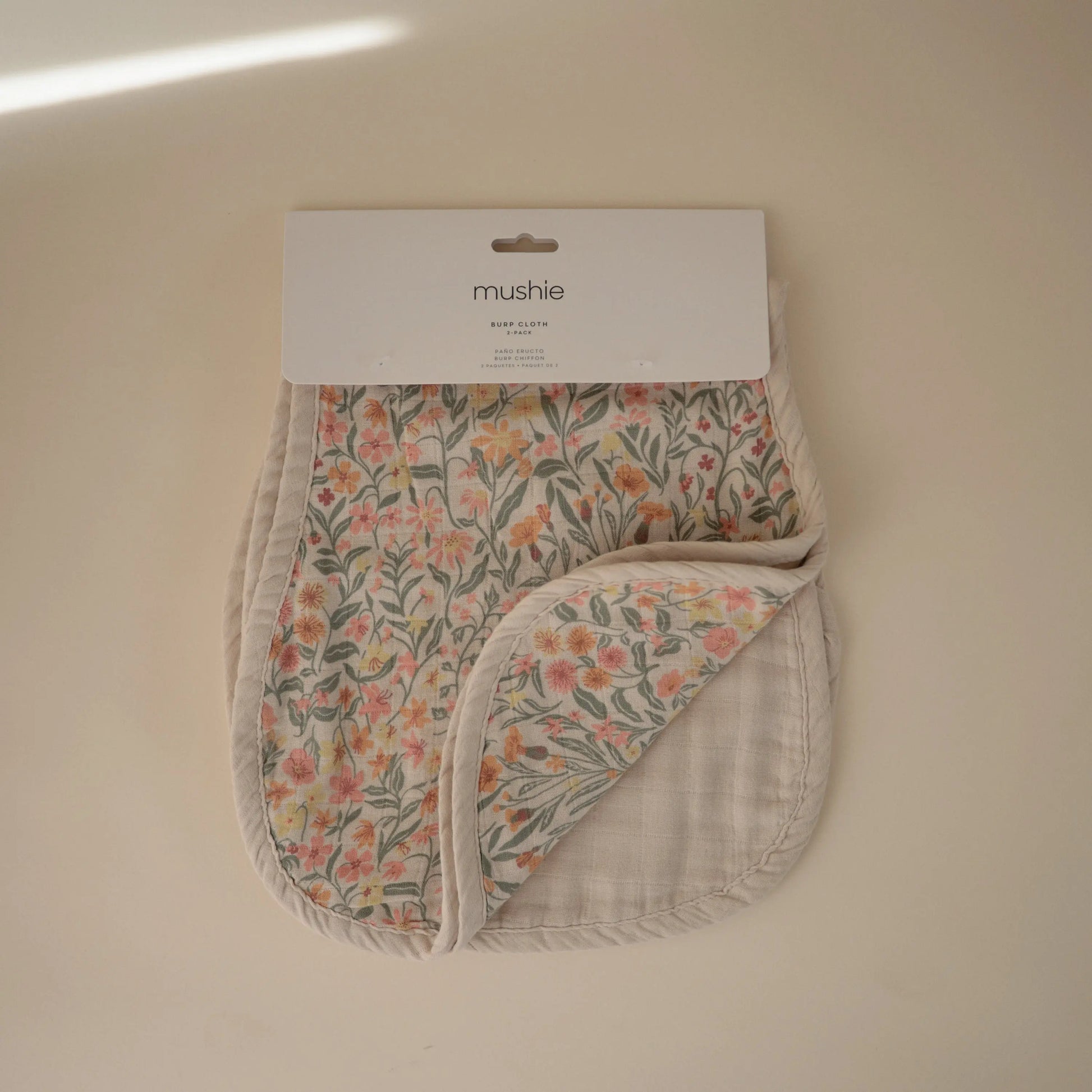 Organic Cotton Muslin Burp Cloth 2 Pack Mushie Everetts Place: Online Boutique