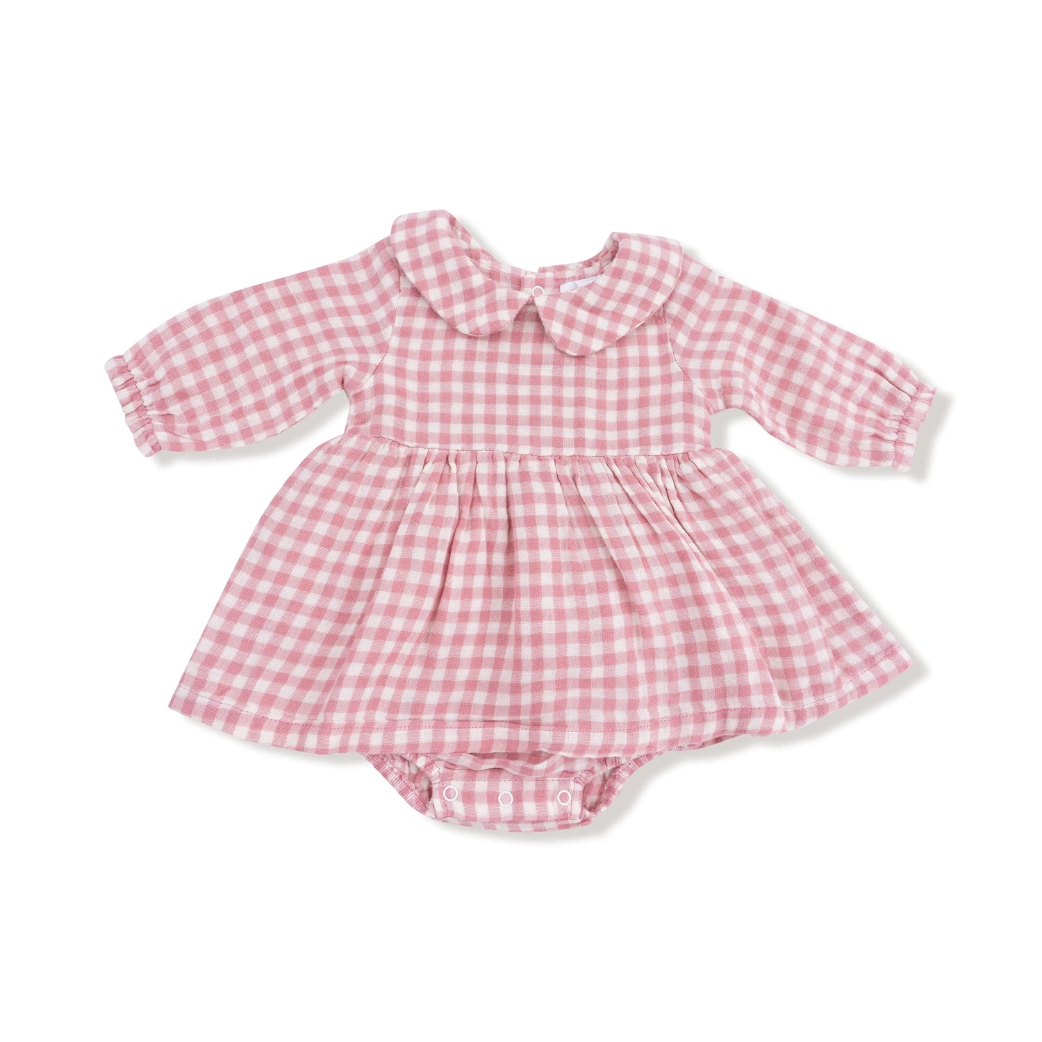 Angel Dear Organic Cotton Peter Pan Collar Bubble With Skirt For Girls - Apparel & Accessories > Clothing > Baby & Toddler Clothing > Baby One-Pieces 668