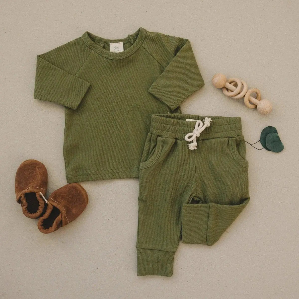 Little Joy Co. Organic Cotton Ribbed 2pc Set - more colors - 