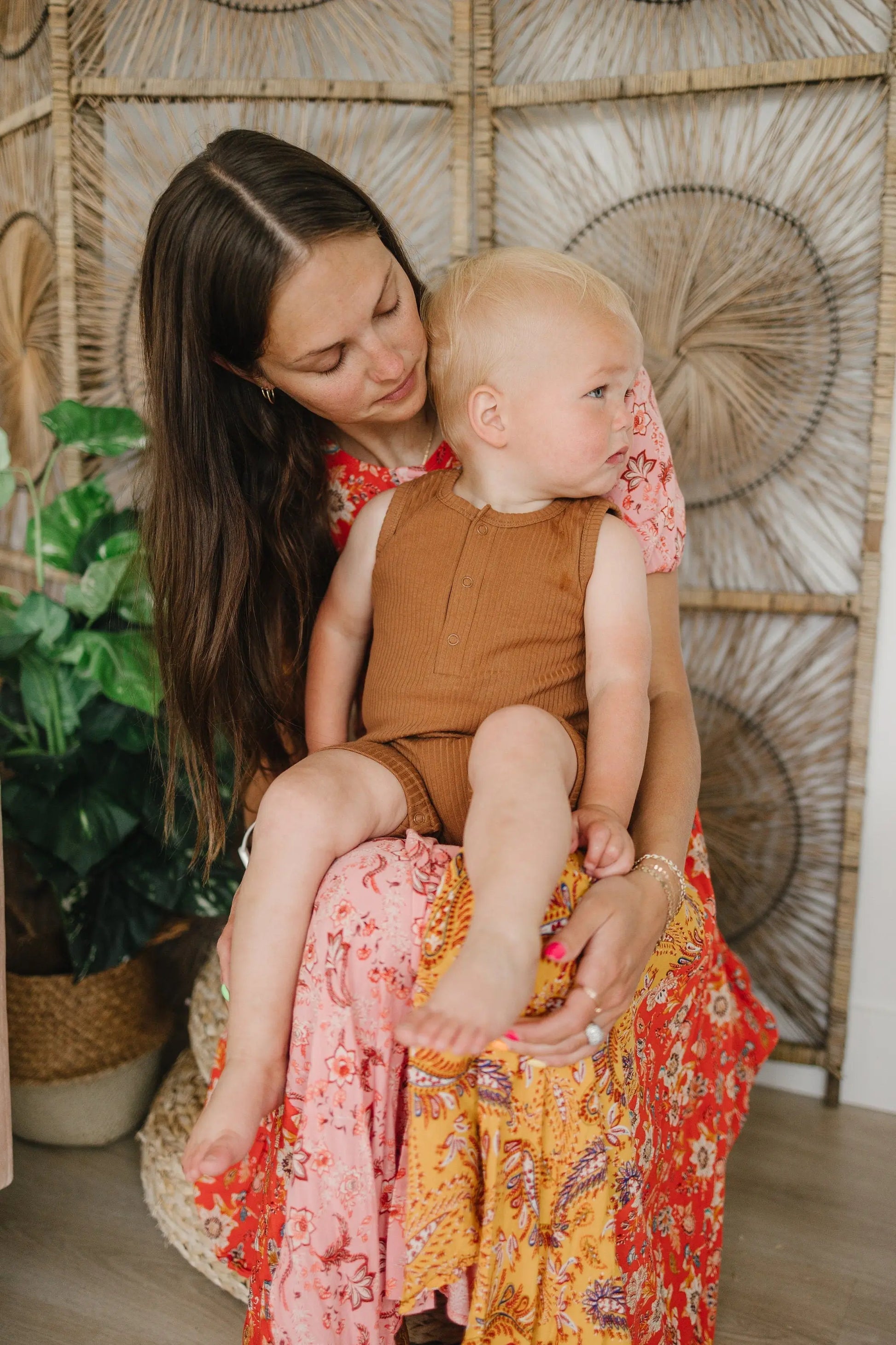 Little Joy Co. Organic Cotton Ribbed Sleeveless Romper With Henley Front - Apparel & Accessories > Clothing > Baby & Toddler Clothing > Baby & Toddler Outfits