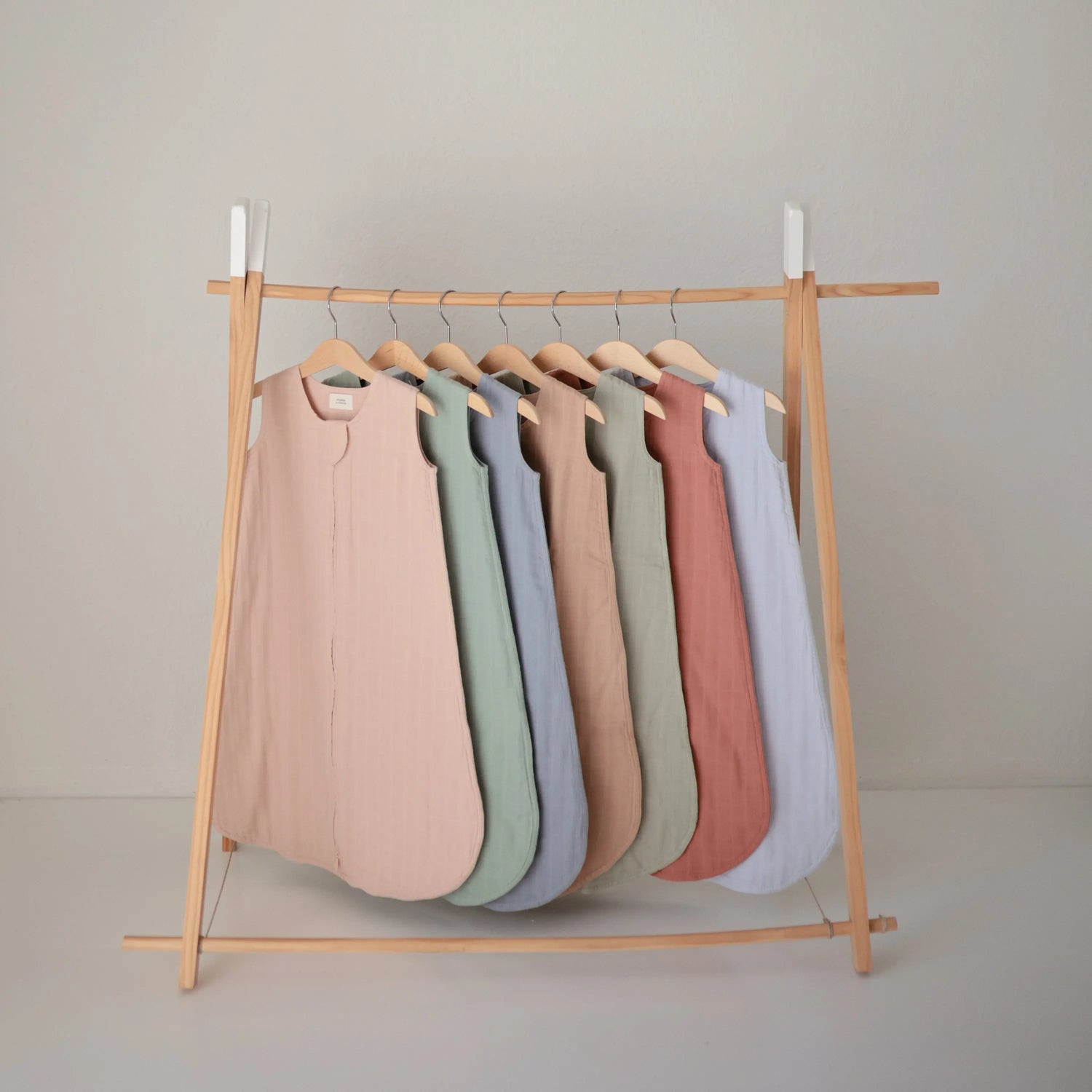 Mushie Organic Cotton Sleep Bag for Babies Lightweight Breathable Muslin Design with Two-Way Zipper Sleeveless Full Body Coverage - Apparel & Accessories > Clothing > Baby & Toddler Clothing > Baby One-Pieces Sleep Bag