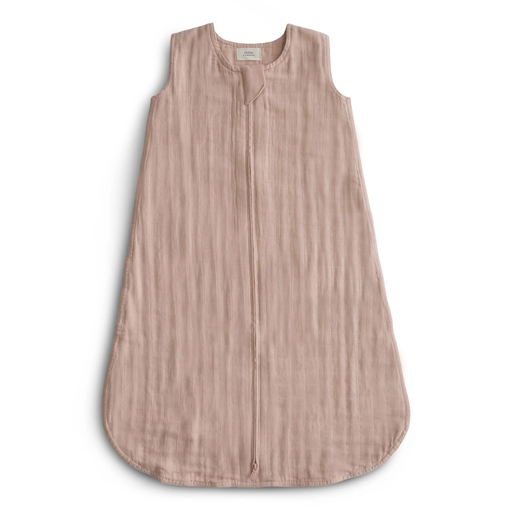 Mushie Organic Cotton Sleep Bag for Babies Lightweight Breathable Muslin Design with Two-Way Zipper Sleeveless Full Body Coverage - Apparel & Accessories > Clothing > Baby & Toddler Clothing > Baby One-Pieces Sleep Bag