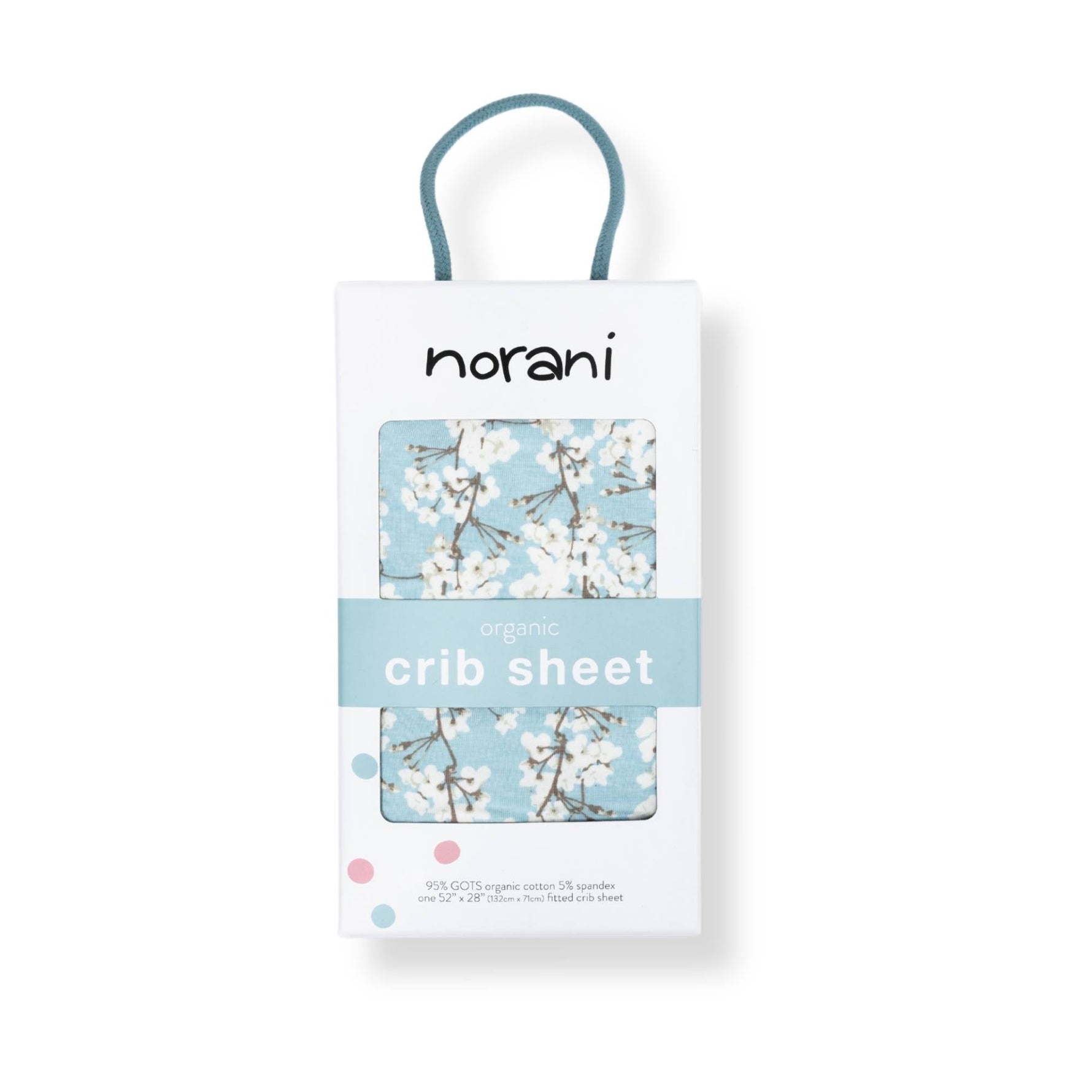 Organic Crib Sheet Cherry Blossoms Norani Baby GOTS Soft Norani Baby Everetts Place: Online Boutique
