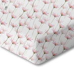 Organic Crib Sheet Pink Petals Soft GOTS Certified Norani Norani Baby Everetts Place: Online Boutique