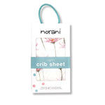 Organic Crib Sheet Pink Petals Soft GOTS Certified Norani Norani Baby Everetts Place: Online Boutique