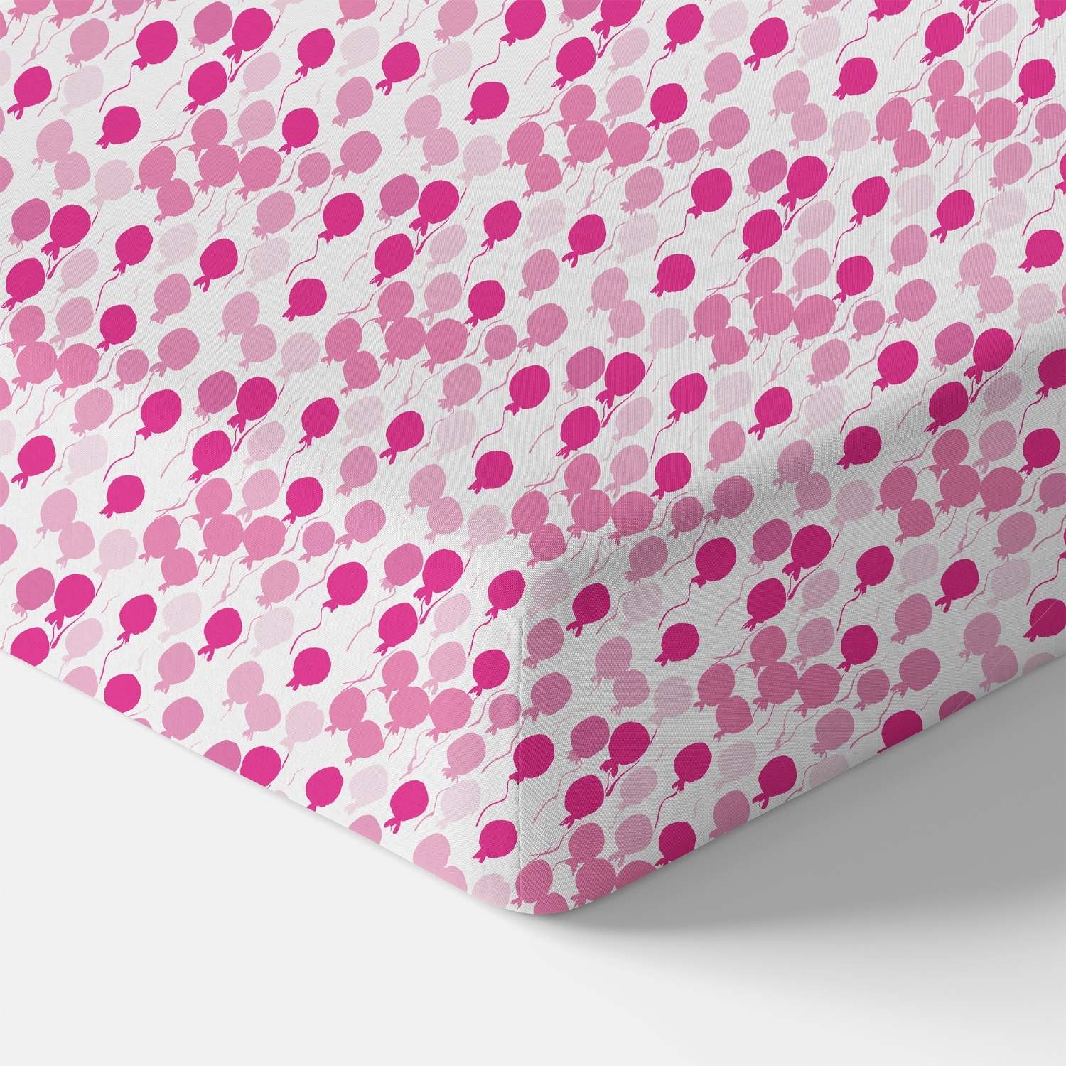 Organic Fitted Crib Sheet Pink Balloons For Baby Nursery Norani Baby Everetts Place: Online Boutique