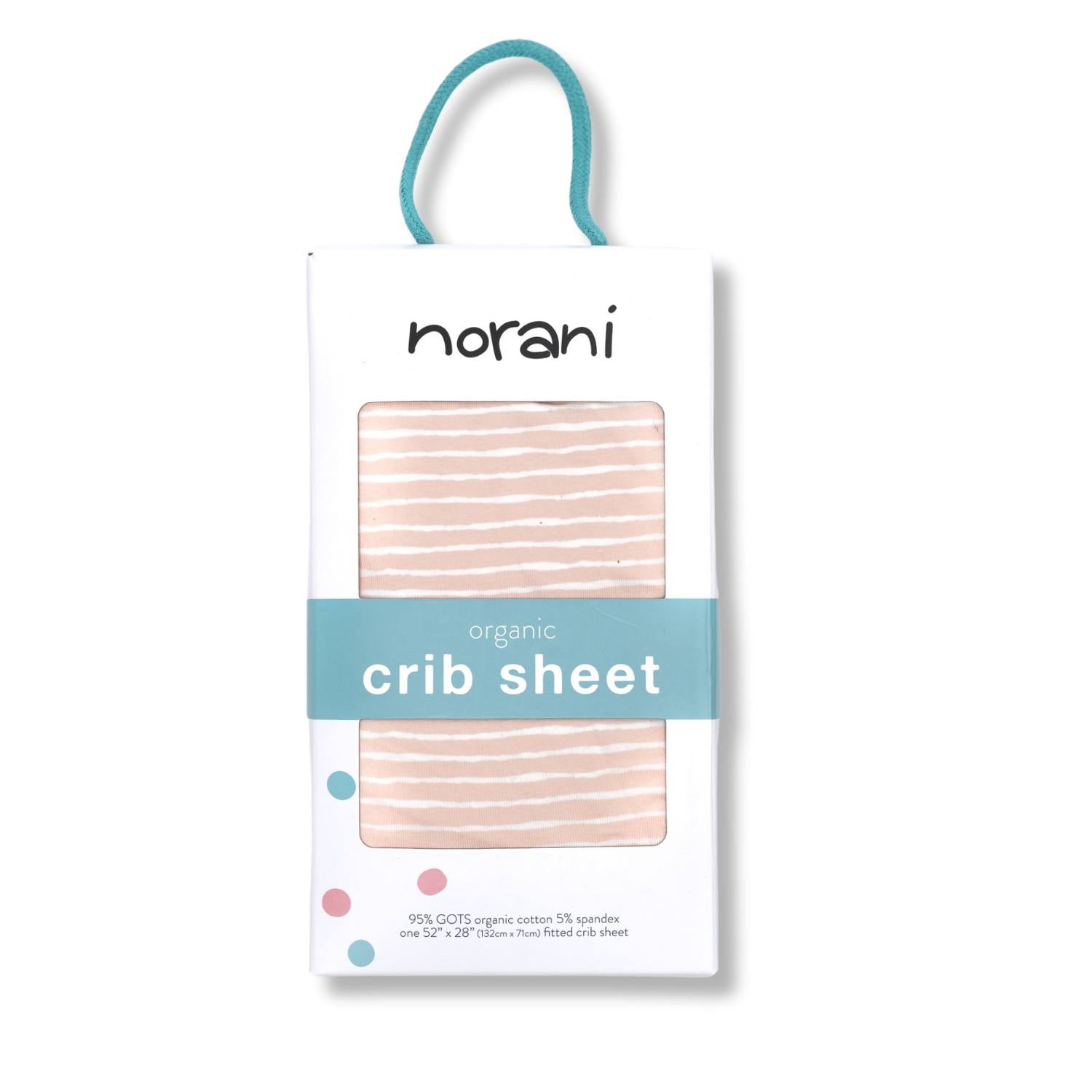 Organic Fitted Crib Sheet Pink Stripes For Baby Sleep Norani Baby Everetts Place: Online Boutique