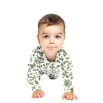 Organic Footie Green Leaves Newborn Bodysuit Collection Norani Baby Everetts Place: Online Boutique