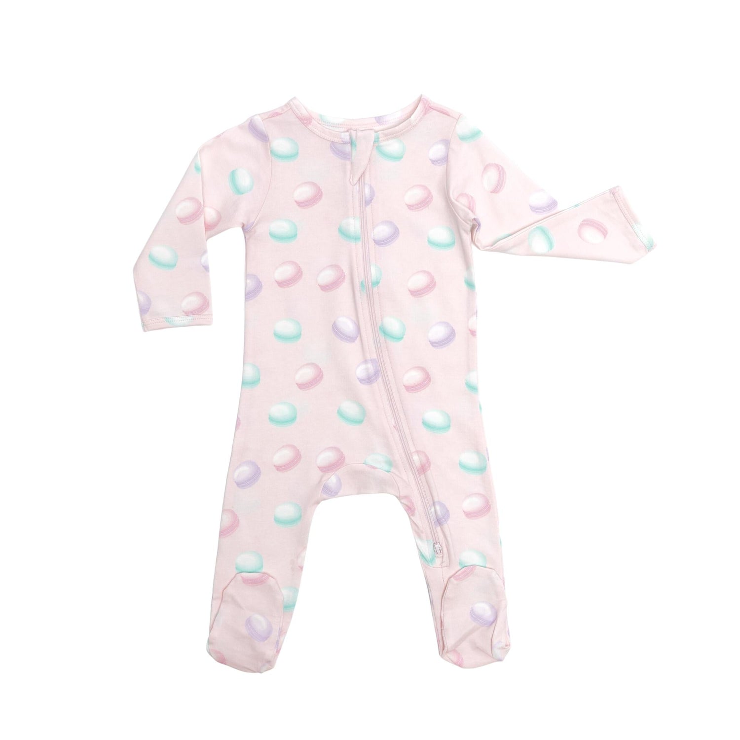 Organic Footie Macarons Baby Onesie Norani Baby Deluxe Norani Baby Everetts Place: Online Boutique
