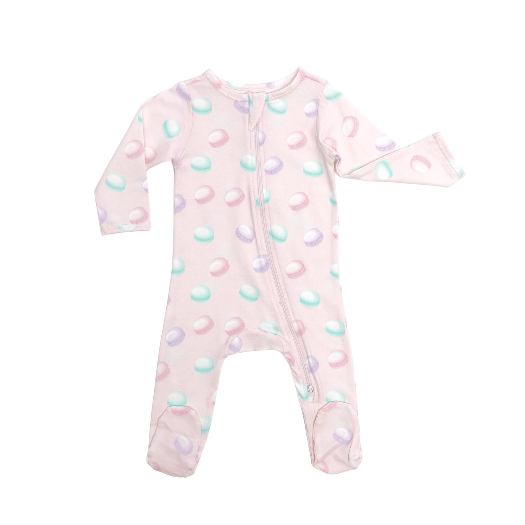 Organic Footie Macarons Baby Onesie Norani Baby Deluxe Norani Baby Everetts Place: Online Boutique