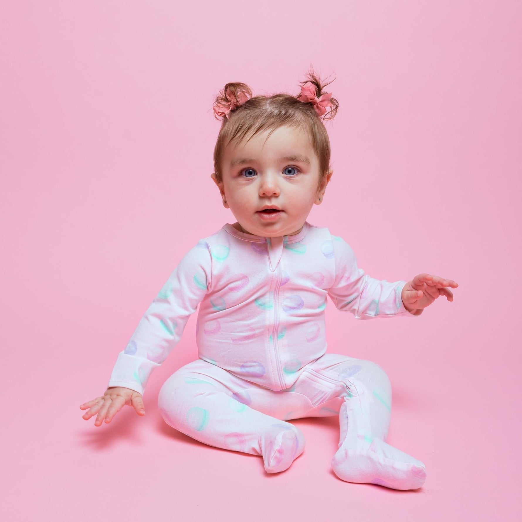 Organic Footie Macarons Baby Onesie Norani Baby Deluxe Norani Baby Everetts Place: Online Boutique