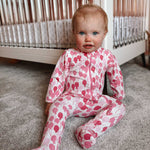 Organic Footie Pink Balloons Baby Onesie Newborn Wear Norani Baby Everetts Place: Online Boutique