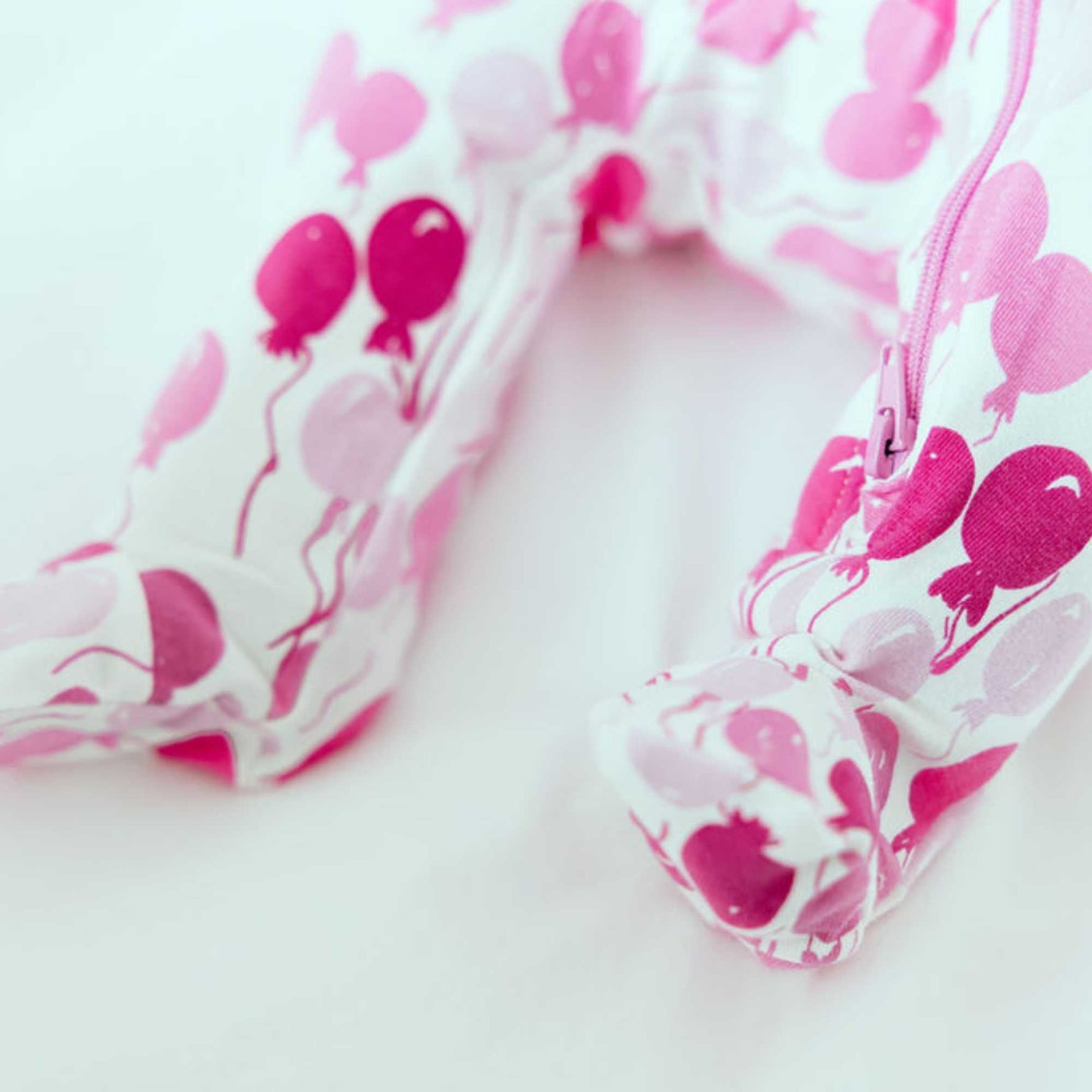 Organic Footie Pink Balloons Baby Onesie Newborn Wear Norani Baby Everetts Place: Online Boutique
