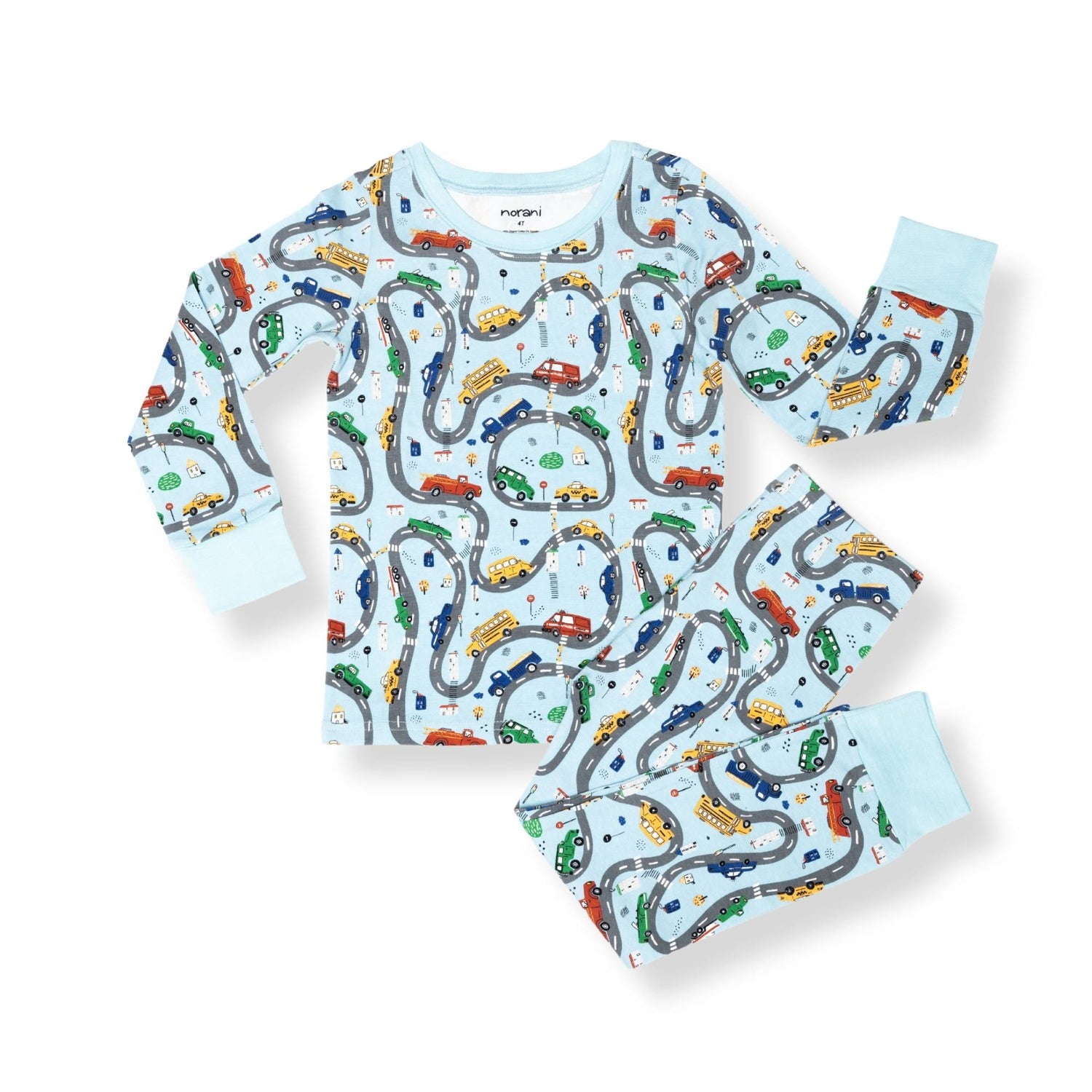 Organic Kids Pajamas Cars Premium Sleepwear Norani Baby Norani Baby Everetts Place: Online Boutique