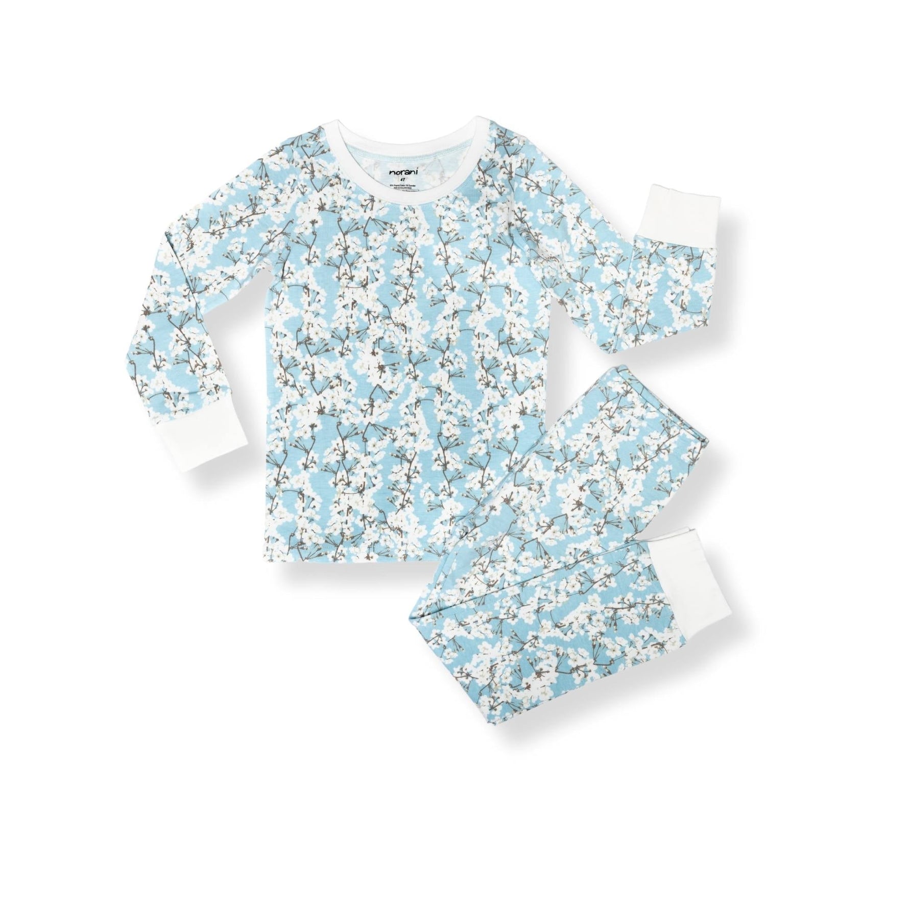 Organic Kids Pajamas Cherry Blossoms Organic Cotton Norani Baby Everetts Place: Online Boutique