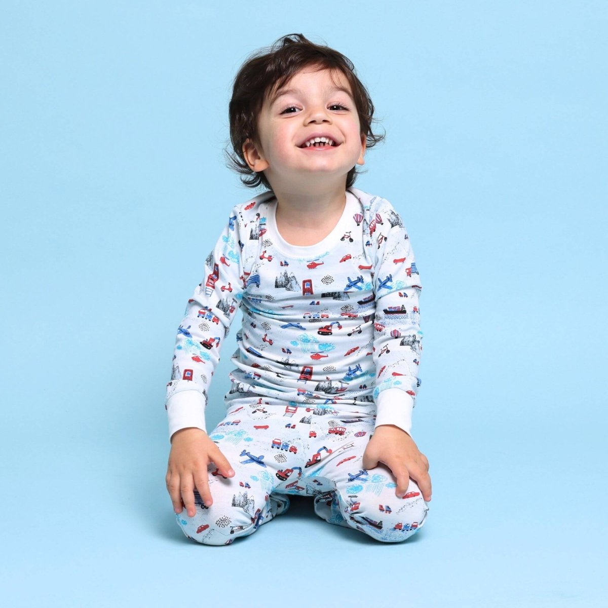 Norani Baby Organic Kids Pajamas Transportation Theme Norani Baby - Everetts Place Boutique - 
