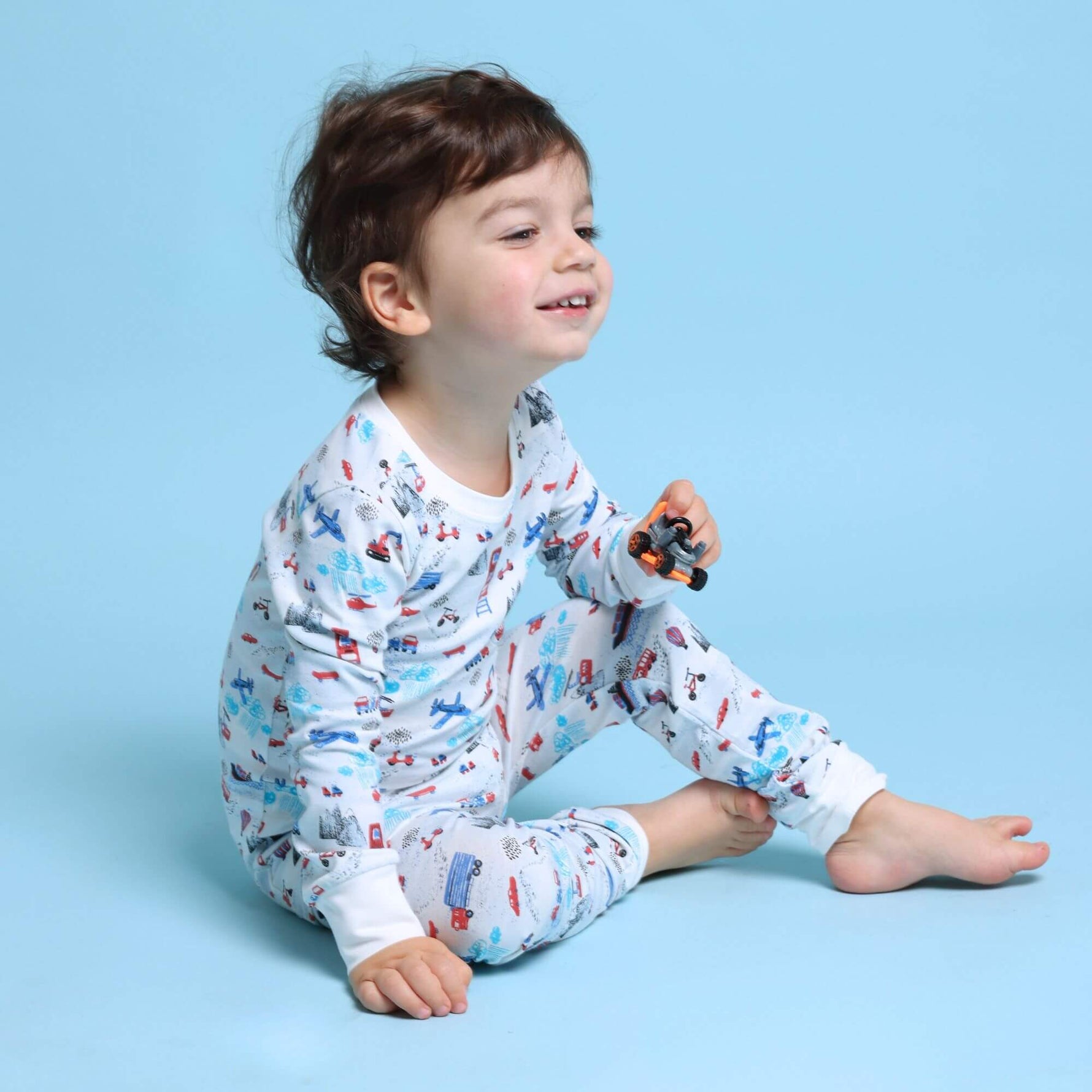 Organic Kids Pajamas Transportation Theme Norani Baby Norani Baby Everetts Place: Online Boutique