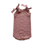 Harp Angel Boutique Organic Knit Romper with Adjustable Straps for Comfy Infants - Apparel & Accessories > Clothing > Baby & Toddler Clothing > Baby & Toddler Outfits Bodysuit