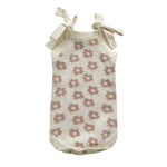 Harp Angel Boutique Organic Knit Romper with Daisy Design for Comfortable Infants - Apparel & Accessories > Clothing > Baby & Toddler Clothing > Baby & Toddler Outfits Bodysuit