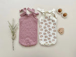 Harp Angel Boutique Organic Knit Romper with Daisy Design for Comfortable Infants - Apparel & Accessories > Clothing > Baby & Toddler Clothing > Baby & Toddler Outfits Bodysuit