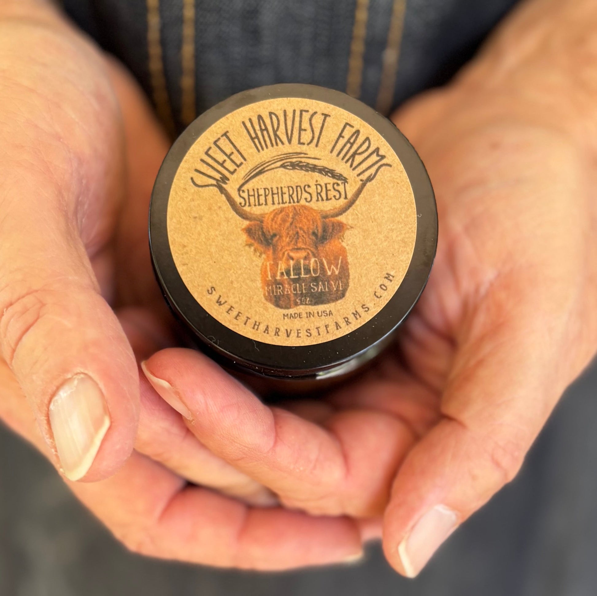 Organic Shepherds Rest Tallow Miracle Salve Grass Fed Sweet Harvest Farms Everetts Place: Online Boutique
