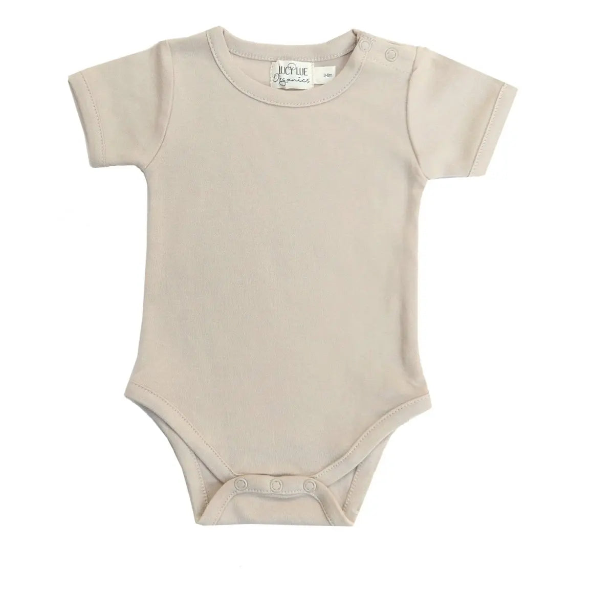 LUCY LUE ORGANICS Organic Shoulder Snap Bodysuit | Fawn - Everetts Place Boutique - 