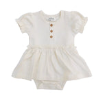 LUCY LUE ORGANICS Organic Skirted Bodysuit | Shell - Everetts Place Boutique - 