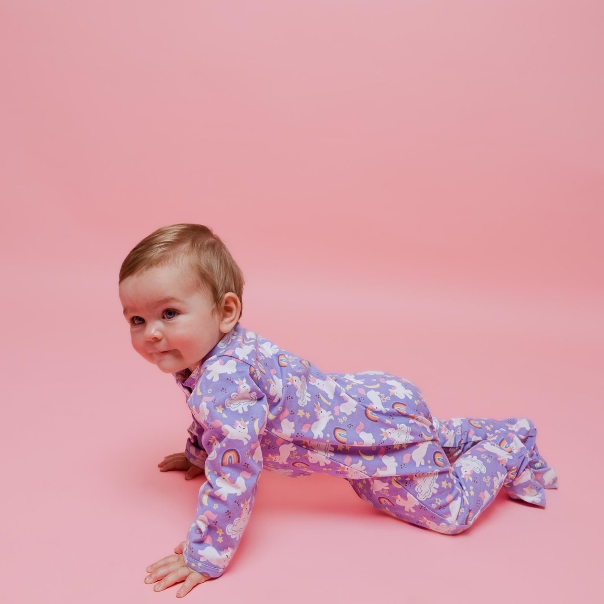 Norani Baby Organic Unicorn Footie Onesie For Newborns Baby Gift - Everetts Place Boutique - 