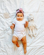 Organic organic baby bodysuit by LUCY LUE ORGANICS at Everetts Place