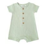 organic short sleeve baby romper by LUCY LUE ORGANICS at Everetts Place