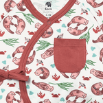 Otter Kimono Long Sleeve Romper | Organic Pima Cotton by Kolorful
