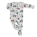 Sweet Bamboo Over The River Convertible Soft Silky Baby Romper Two Way Zip - Everetts Place Boutique - 